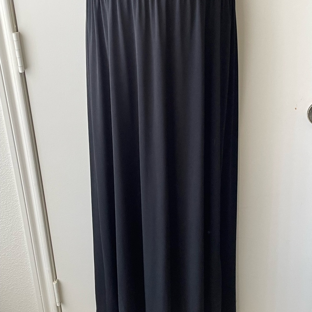 Fever Black Halter Sheath Maxi Dress Sleeveless - Picture 4 of 4
